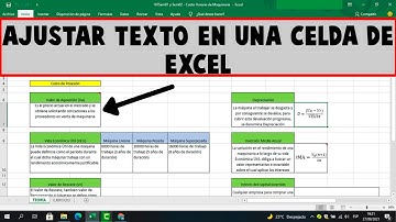 ✅ AJUSTAR TEXTO EN UNA CELDA DE EXCEL | JUSTIFICAR TEXTO