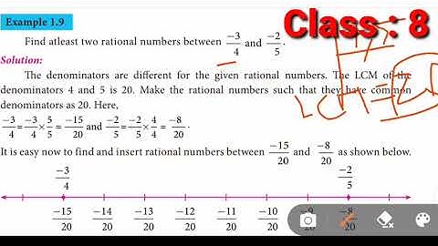 8th maths | chapter. 1.Numbers Example 1.9