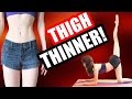 【How To: LOSE THIGH FAT!】Thigh Slimming Stretches on the Bed + Healthy Diet Tips【バレエダンサーの脚やせエクササイズ】