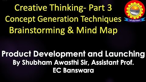 Product Development & Launching: CreativeThinking-3  by Shubham Awasthi | B.Tech.| ME| 8th Sem | PDL