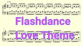 Flashdance - Love Theme - Piano Notes FREE