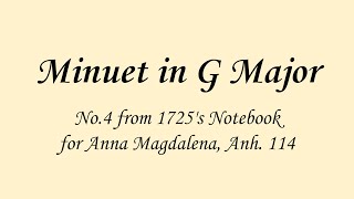 Minuet in G Major, BWV Anh. 114 (Minuet in G Major, No.4 from 1725's Notebook for Anna Magdalena, BWV Anh. 114 for flute and guitar) by Lorenzo Gavanna (Flute), Laura Arcari (Guitar)