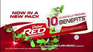 Dabur Red Toothpaste – New Pack with 10 Clinically Proven Benefits!