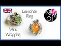 Wire wrapping Cabochon Ring Tutorial | ENG Version