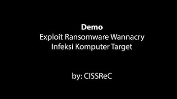 Demo Exploit Ransomware Wannacry