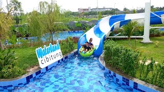 WATERLAND CIBITUNG BEKASI || Kolam renang pinggir stasiun Metland Cibitung, rute Mudah Dijangkau‼️