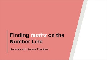 Tenths on the Number Line