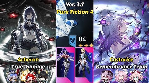 E2S1 Acheron & E0S1 Castorice | Pure Fiction 4 (80k) | Honkai Star Rail 3.7