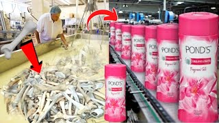 FACTORY में PONDS POWDER कैसे बनता है? Talcum Powder Manufacturing Process |Cosmatic Product Making.