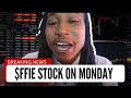 Ffie stock price prediction  monday expectations