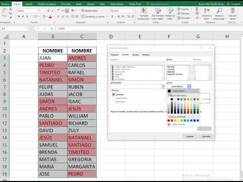 Video: ¿Cómo filtro los duplicados en dos columnas en Excel?