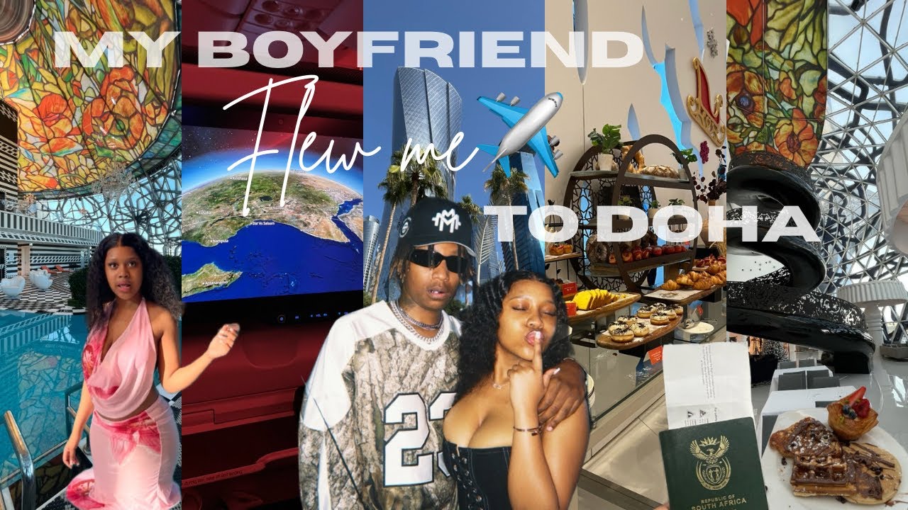 VLOG: My Boyfriend Flew Me To Qatar/ Doha For His New Year’s Gig🥹✈️🎀🫧