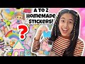 A to z homemade stickers  riyas amazing world