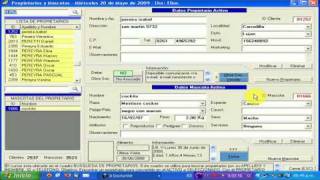 Como buscar, modificar o eliminar propietarios y mascotas en software veterinaria Doctor Vet. screenshot 1
