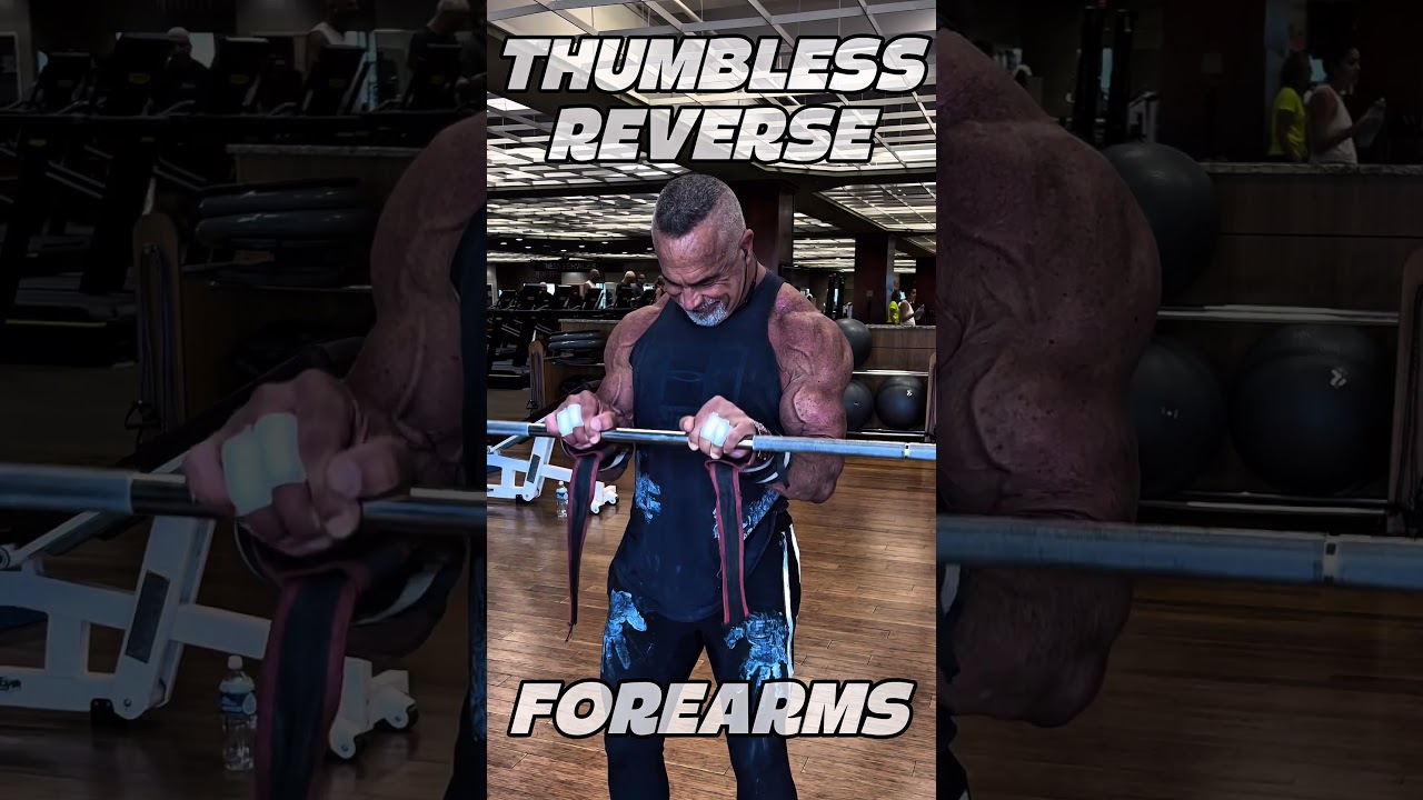 THUMBLESS REVERSE GRIP CURLS #forearms #curls #workout #motivation #muscle