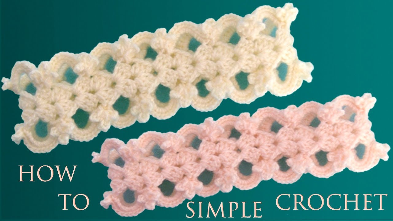 Diadema tejida a Crochet en Punto argollas de flores con hojas 3D - YouTube