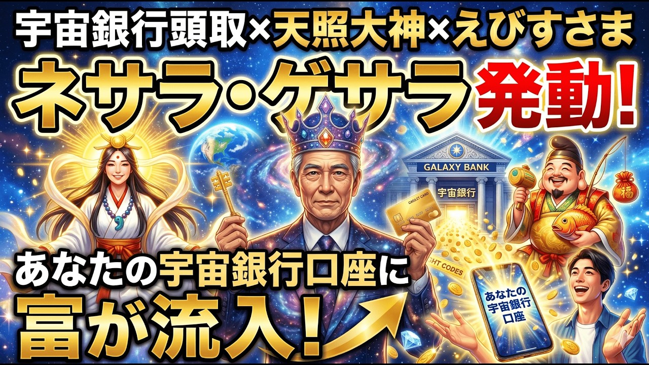 【選ばれた魂だけに届く】宇宙銀行の無限口座へのアクセスが今、完全に回復しました【ネサラ・ゲサラ】