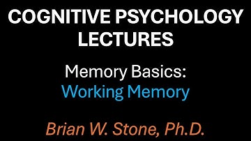 Cognitive Psychology - Memory Pt5 - Working Memory