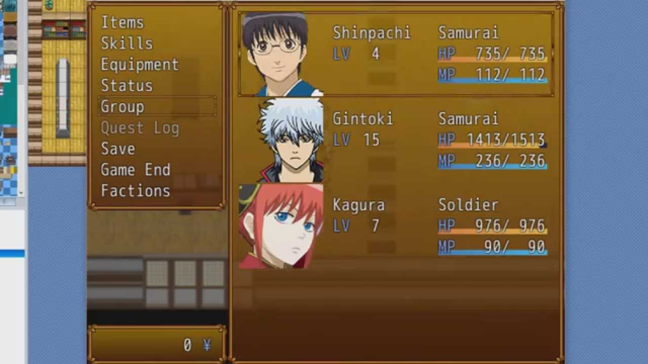 gintama test playthru rpg maker vx ace youtube rpg maker vx ace movie format