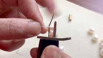 how to use knotting tools for pearls necklace