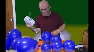 Bursting Blue Balloons with FOOD MIXER Tangobaldy™ Family Friendly Fun video