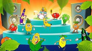 Happy Veggies & Fruits Song: Sing & Learn With Kids - Nursery Rhyme | Kids Song Channel