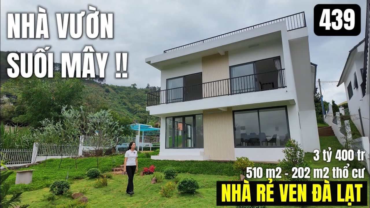 (ĐÃ BÁN)Nhà vườn Suối Mây ven Đà Lạt |510 m2 202 m2 thổ cư nhà vườn đẹp mê 3 tỷ 400 tr