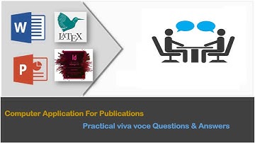 BCom Computer Application|ComputerApplicationForPublication Practical Viva Voce Questions&Answers
