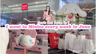 I went to Miniso every week in June 🩷🌸 Sanrio Hunt Series Vlog Ep 7