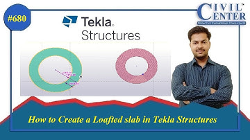 How to Create a Loafted slab in Tekla Structures|| Tekla Structures Tutorial