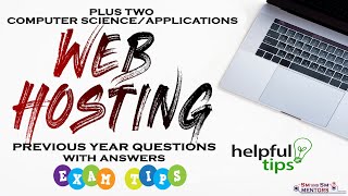 Web Hosting | Previous Year Questions | Plus Two | Computer Science/Computer Applications