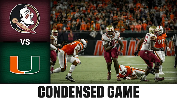 Florida State vs. Miami Condensed Game | 2022 ACC Football