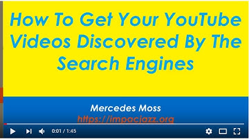 SEARCH ENGINE OPTIMIZATION: How To Get Your YouTube Videos Discovered By The Search Engines