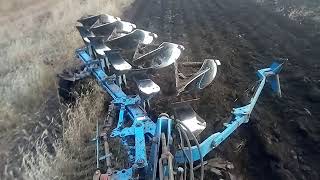 Т-150+Оборотный плуг Lemken VariOpal 5/55