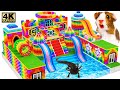 DIY - How To Build Underground House With Double Water Slide To Swimming Pool