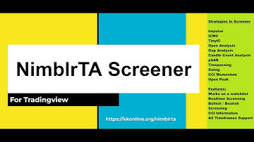 NimblrTA Screener For Tradingview - An Introduction