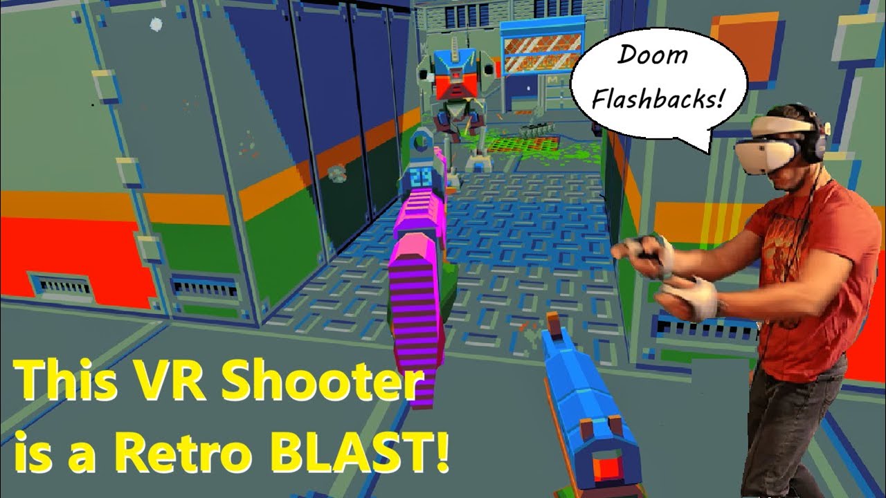 Really Cool Retro VR Shooter COMPOUND on the PSVR2!!! (4k Gameplay ...