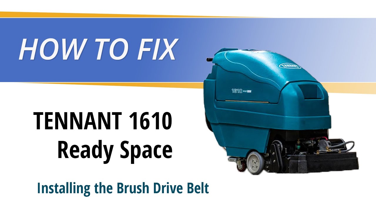 Tennant 1610 Brush Drive Belt Installation YouTube