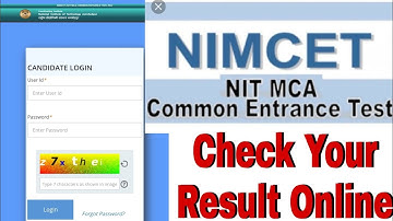 How Check Your Nimcet 2022 result online  mail not received problem solved.  Score Card out online