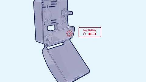 Tork Electronic Towel Dispenser Load Reload Batteries Video
