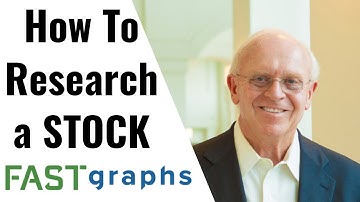 Here Is How I Find Stocks Through Comprehensive Research And Due Diligence | FAST Graphs