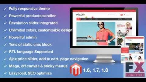 Preview MT Micale Multi Purpose Responsive Magento Theme TFo