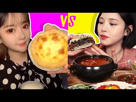 Korean Mukbang VS Chinese Mukbang | Korean Mukbangers VS Chinese Eating Show | Boki Eat With Boki