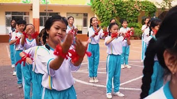 Trường TH Võ Trường Toản - Ninh Kiều -  Cần Thơ - Đồng diễn Flashmod Kun nhất quả đất màu xanh