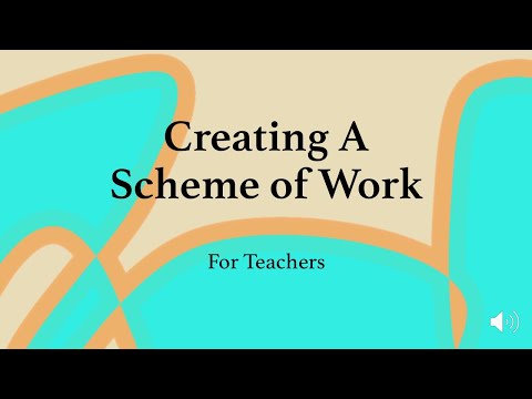 HOW To Create A SCHEME OF WORK | All Subjects  [especially DRAMA]