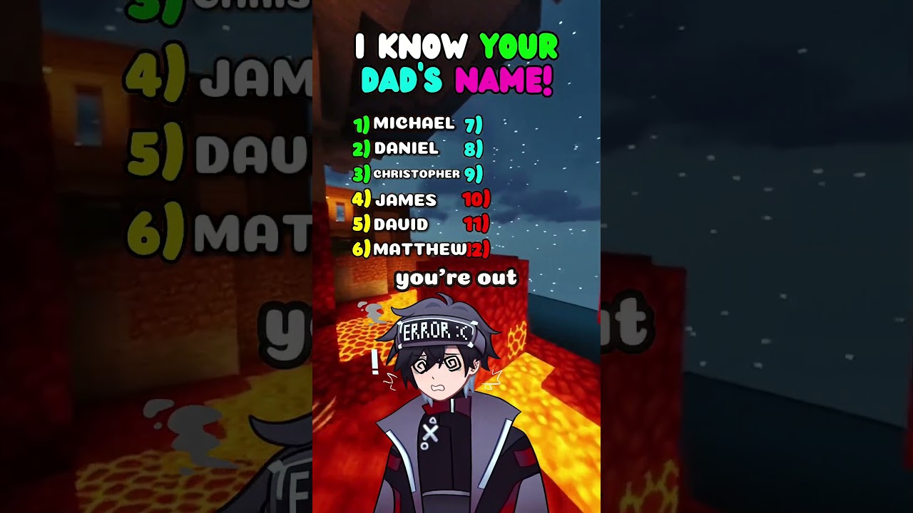 If your Dad's name starts with A, you are disqualified