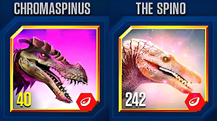 CHROMASPINUS VS THE SPINO | JURASSIC WORLD THE GAME