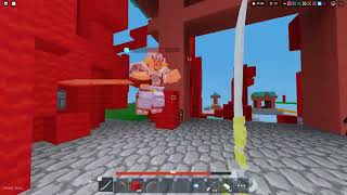 Cleanest combo with 400 ping in roblox bedwars.