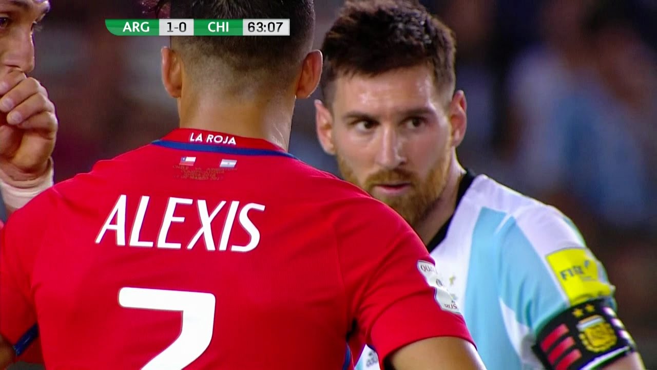 Alexis Sanchez vs Argentina (Away) 16-17 HD 720p (23/03/2017) - English Commentary