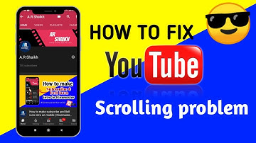 How to fix YouTube scrolling problem/issue | YouTube auto scroll problem solved